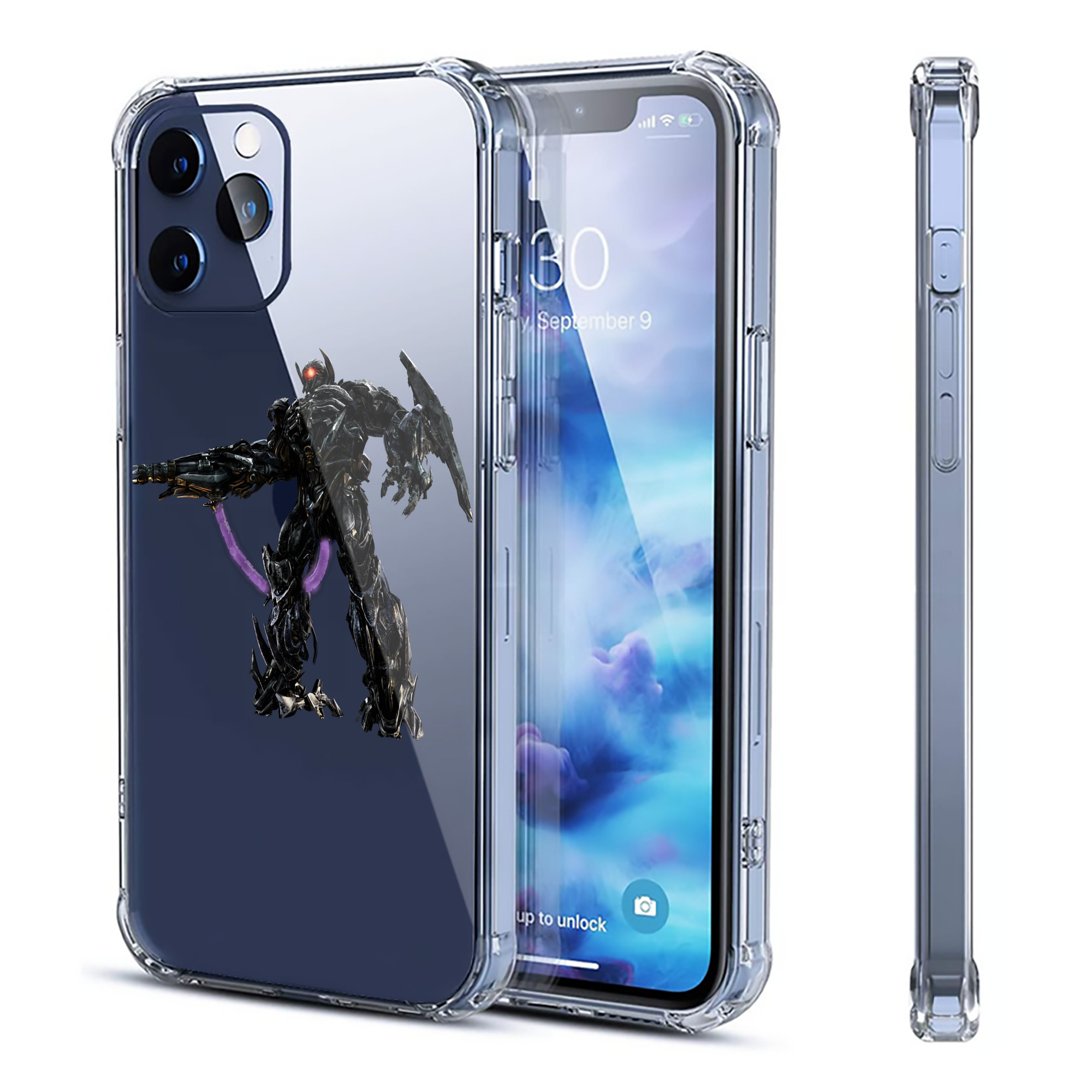 （画像用） Transformers トランスフォーマー 【iPhone 12シリーズ対応】透明スマホケース（クリアソフトケース）